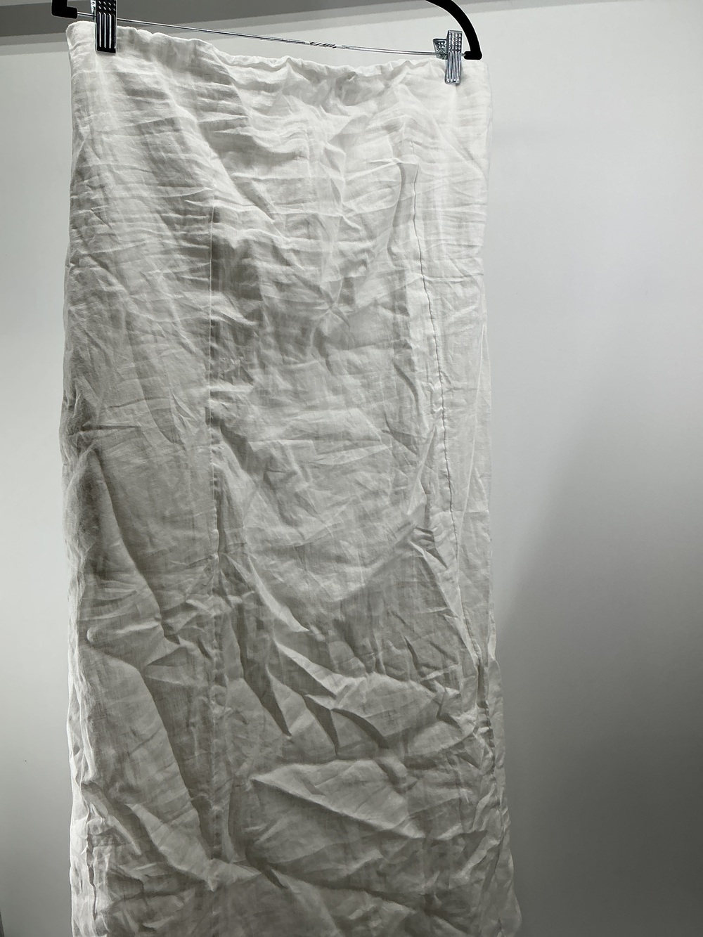 100% European Linen Strapless Maxi Dress